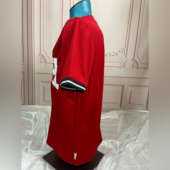 Disney Park Our Universe Marvel Logo Baseball Jersey Men's LARGE NW WDW AVENGERS - Picture 7 of 13